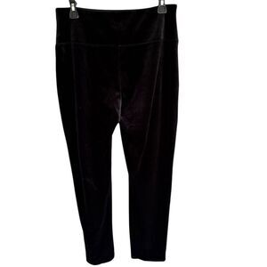 J. Jill Women's Black Velvet Slim Leggings Size S Casual Soft